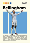 FOOT13 Jude Bellingham (2003) Printed | Premium Waterproof & Tear Resistant Full Colour Posters