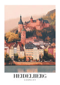 DAV142 Heidelberg Germany Printed | Premium Waterproof & Tear Resistant Full Colour Posters