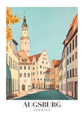 DAV145 Augsburg Germany Printed | Premium Waterproof & Tear Resistant Full Colour Posters