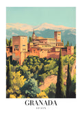 DAV147 Granada Spain Printed | Premium Waterproof & Tear Resistant Full Colour Posters