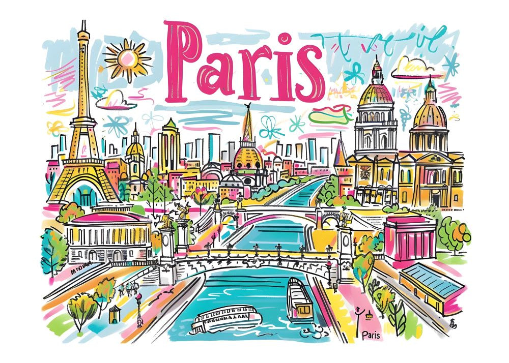 TT08 Trendy Travel Poster Printed | Premium Waterproof & Tear Resistant Full Colour Posters