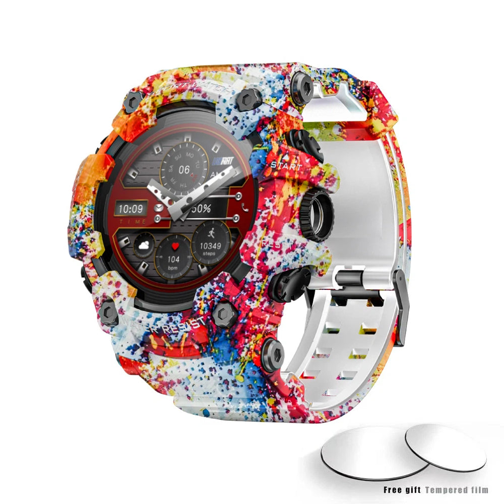 Outdoor sports smartwatch ATTACK GT Bluetooth call compass flashlight music
