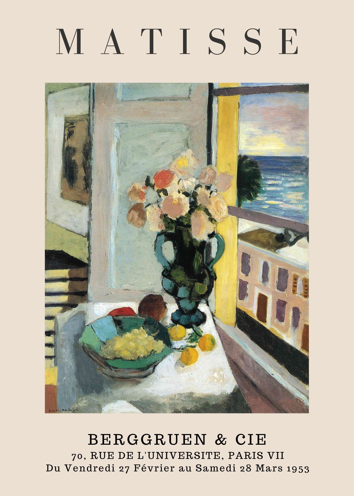 MAT14 Matisse Poster Printed | Premium Waterproof & Tear Resistant Full Colour Poster