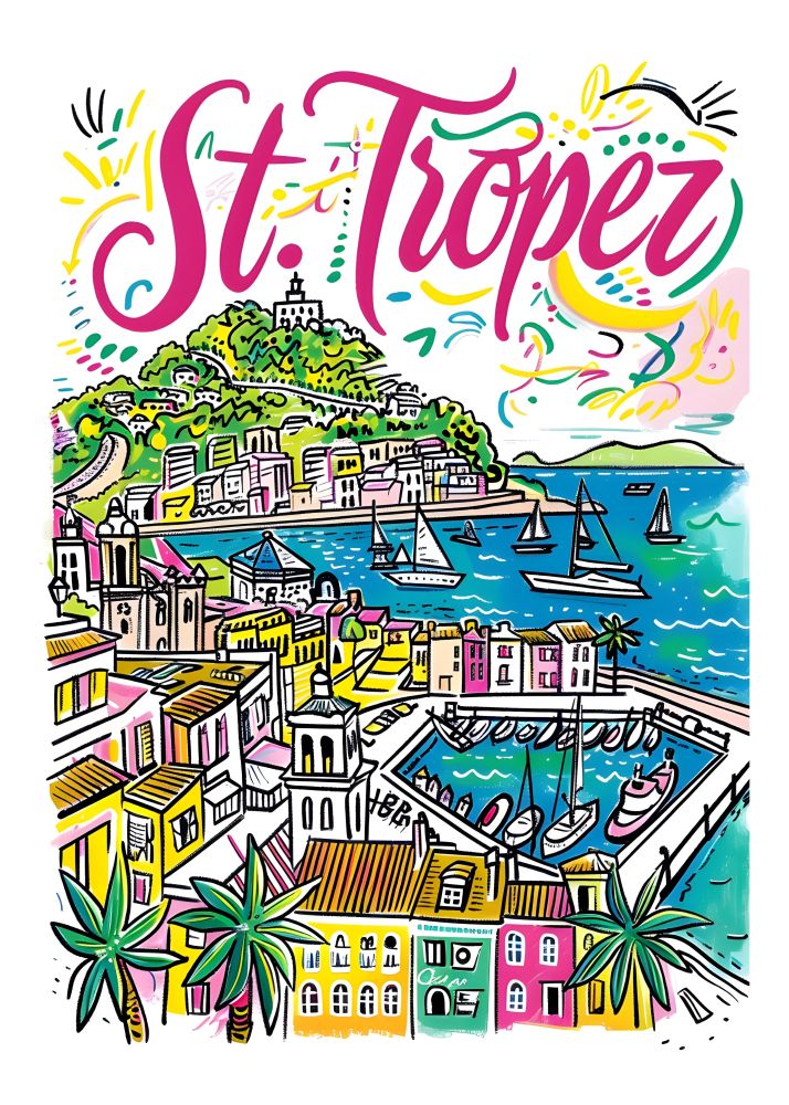 TT1 Trendy Travel Poster Printed | Premium Waterproof & Tear Resistant Full Colour Posters