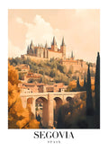 DAV150 Segovia Spain Printed | Premium Waterproof & Tear Resistant Full Colour Posters