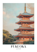 DAV154 Fukuoka Japan Printed | Premium Waterproof & Tear Resistant Full Colour Posters