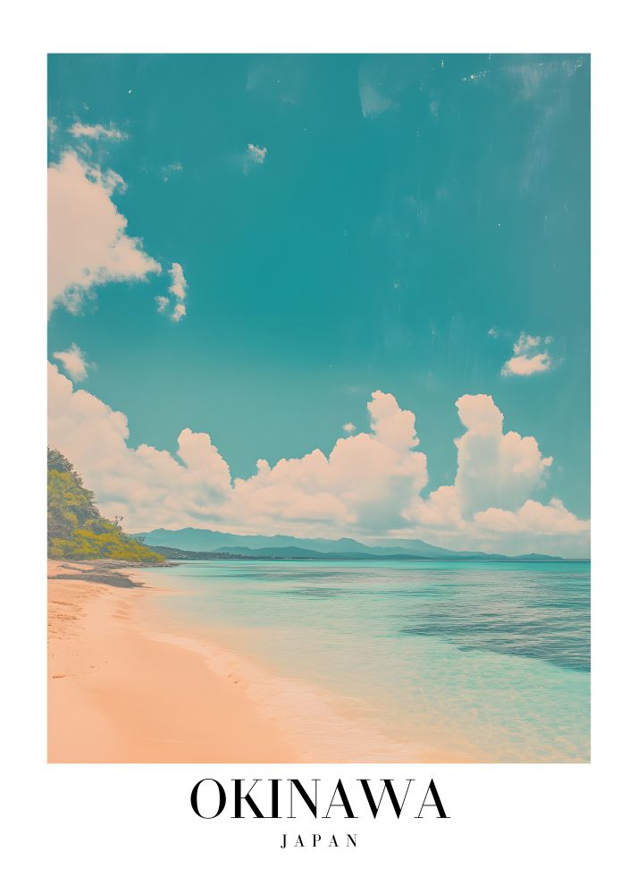 DAV157 Okinawa Japan Printed | Premium Waterproof & Tear Resistant Full Colour Posters