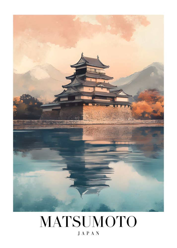 DAV158 Matsumoto Japan Printed | Premium Waterproof & Tear Resistant Full Colour Posters