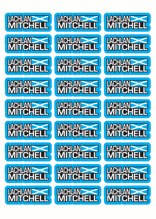 Flag Race Name Stickers For 1/5th scale Radio Controlled Vehicle A4,A5 Available