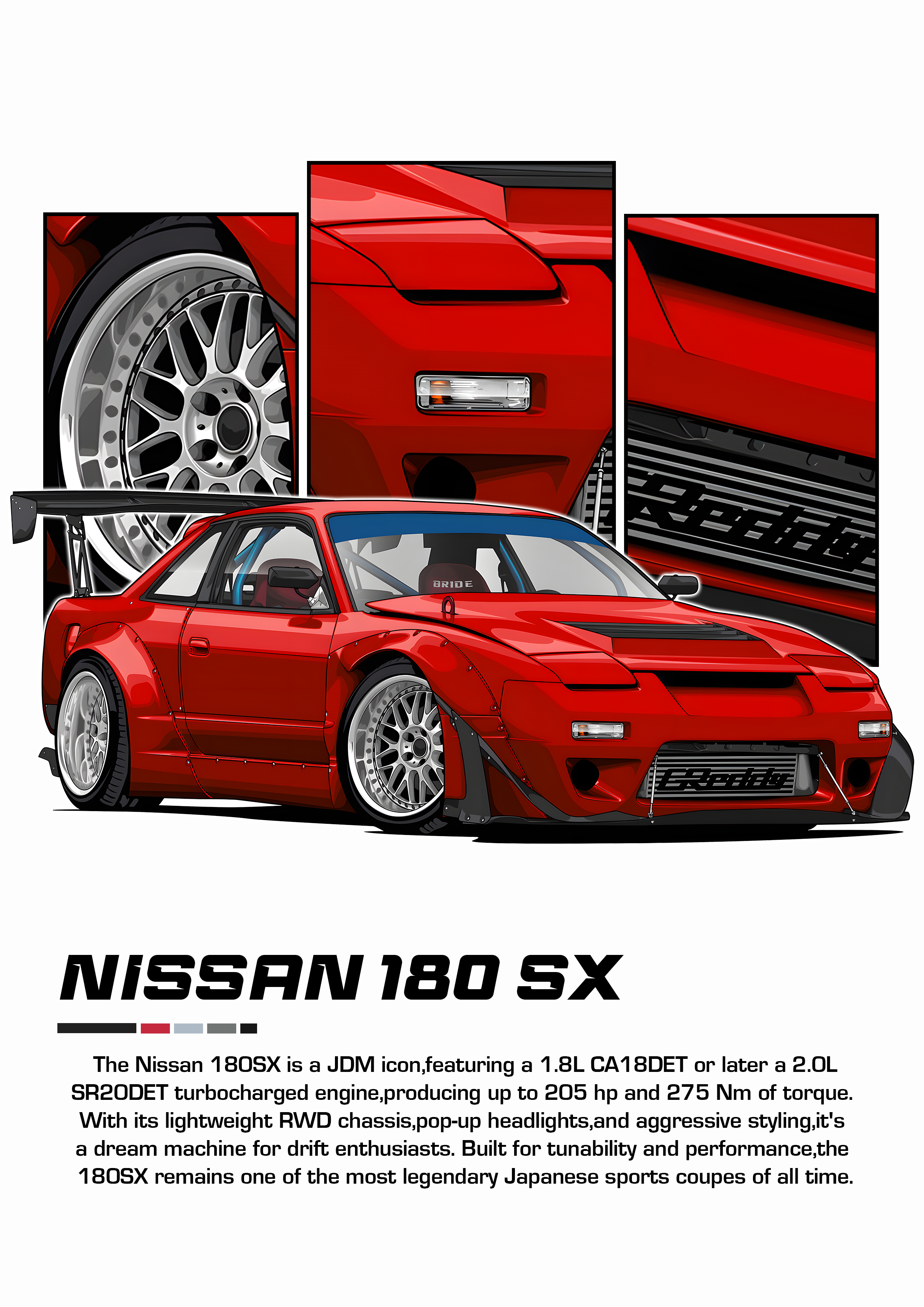 Car Poster Printed | Premium Waterproof & Tear Resistant Full Colour Posters
