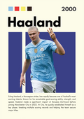 FOOT15 Erling Haaland (2000) Printed | Premium Waterproof & Tear Resistant Full Colour Posters