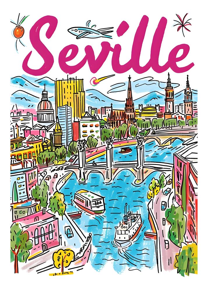 TT1 Trendy Travel Poster Printed | Premium Waterproof & Tear Resistant Full Colour Posters