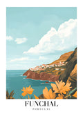 DAV160 Funchal Portugal Printed | Premium Waterproof & Tear Resistant Full Colour Posters
