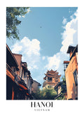 DAV166 Hanoi Vietnam Printed | Premium Waterproof & Tear Resistant Full Colour Posters