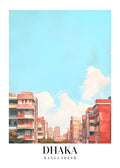 DAV167 Dhaka Bangladesh Printed | Premium Waterproof & Tear Resistant Full Colour Posters