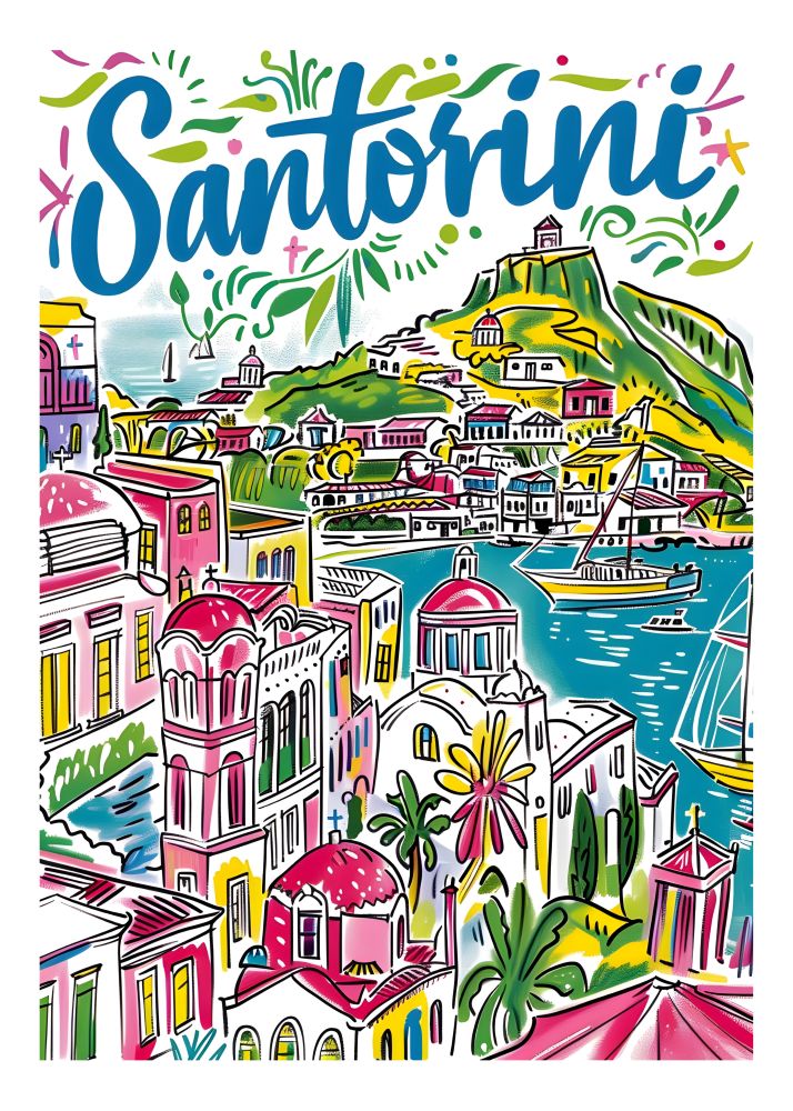 TT1 Trendy Travel Poster Printed | Premium Waterproof & Tear Resistant Full Colour Posters