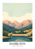 DAV171 Hamilton New Zealand Printed | Premium Waterproof & Tear Resistant Full Colour Posters