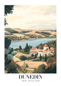 DAV172 Dunedin New Zealand Printed | Premium Waterproof & Tear Resistant Full Colour Posters