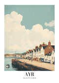 DAV176 Ayr Scotland Printed | Premium Waterproof & Tear Resistant Full Colour Posters