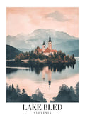 DAV179 Lake Bled Slovenia Printed | Premium Waterproof & Tear Resistant Full Colour Posters