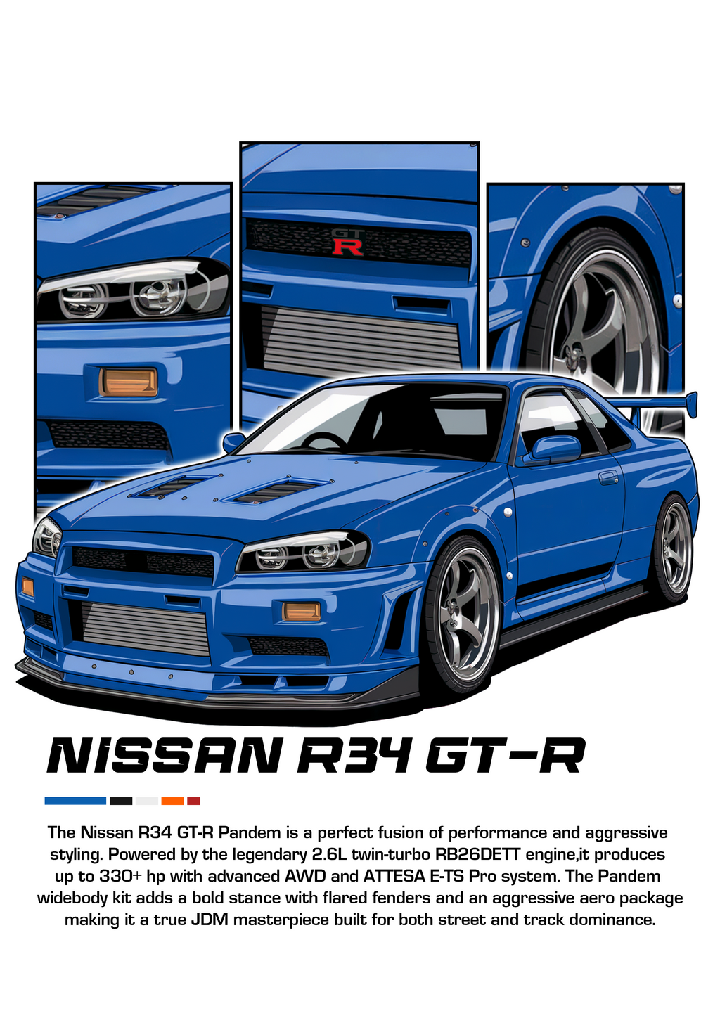 Car Poster Printed | Premium Waterproof & Tear Resistant Full Colour Posters