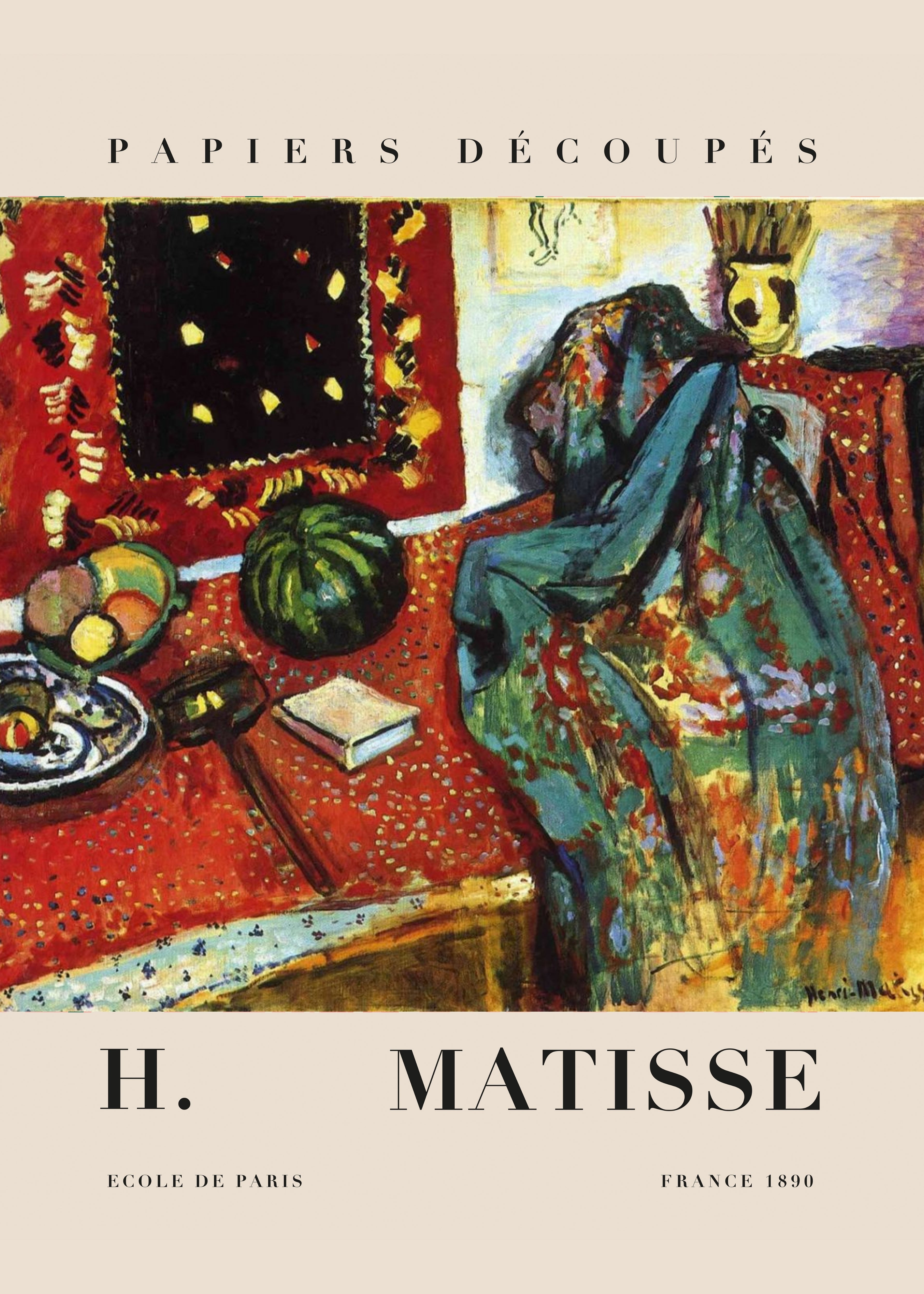 MAT17 Matisse Poster Printed | Premium Waterproof & Tear Resistant Full Colour Poster