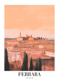 DAV185 Ferrara Italy Printed | Premium Waterproof & Tear Resistant Full Colour Posters