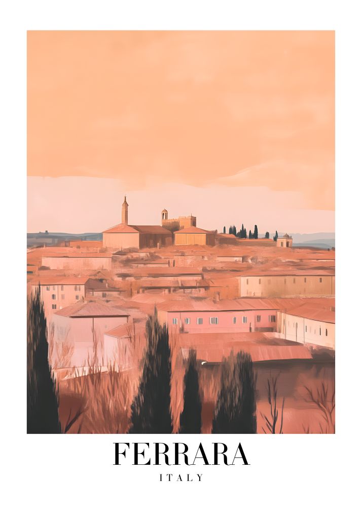 DAV185 Ferrara Italy Printed | Premium Waterproof & Tear Resistant Full Colour Posters