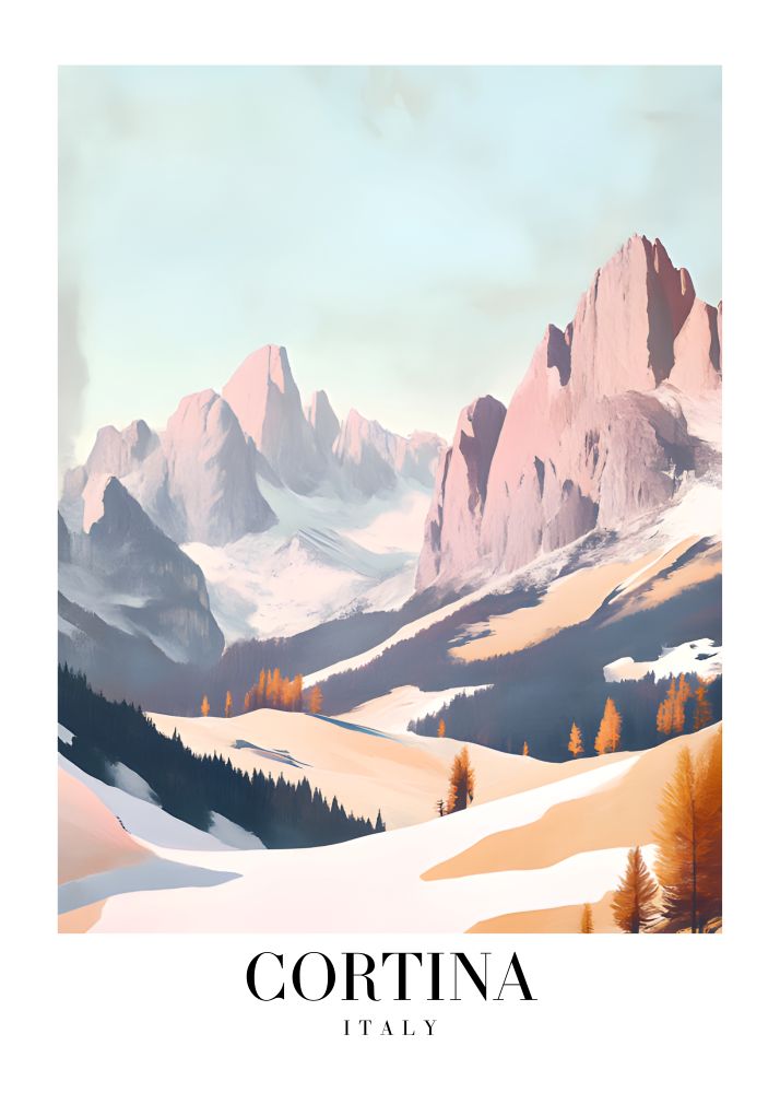 DAV186 Cortina Italy Printed | Premium Waterproof & Tear Resistant Full Colour Posters