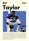 NFL18 Lawernce Taylor (1959) Printed | Premium Waterproof & Tear Resistant Full Colour Posters