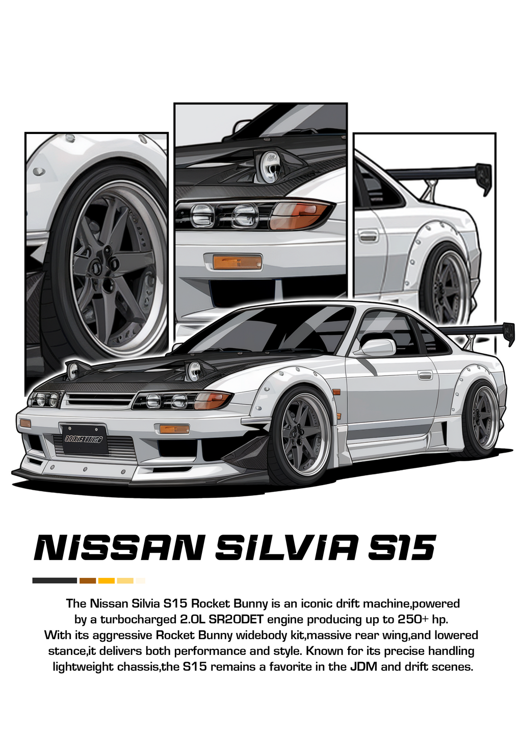 Car Poster Printed | Premium Waterproof & Tear Resistant Full Colour Posters
