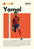 FOOT18 Lamine Yamal (2007) Printed | Premium Waterproof & Tear Resistant Full Colour Posters