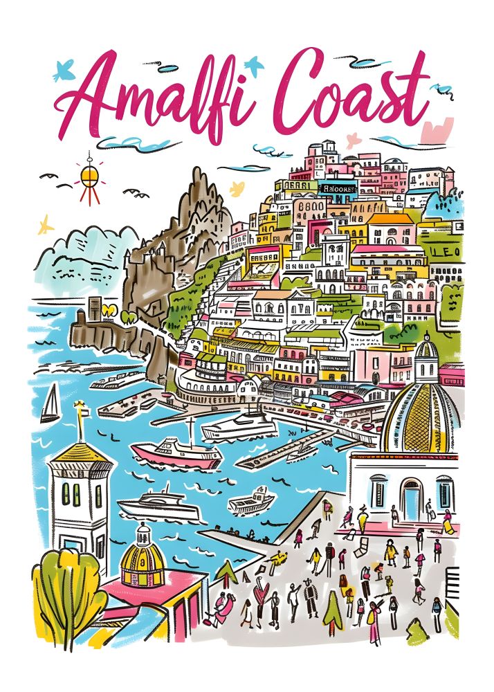 TT1 Trendy Travel Poster Printed | Premium Waterproof & Tear Resistant Full Colour Posters