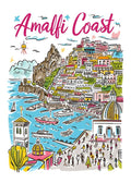 TT19 Amalfi Coast Printed | Premium Waterproof & Tear Resistant Full Colour Posters