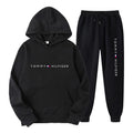 Men's Casual Printed Fleece Lined Hoodie and Sweatpants Set