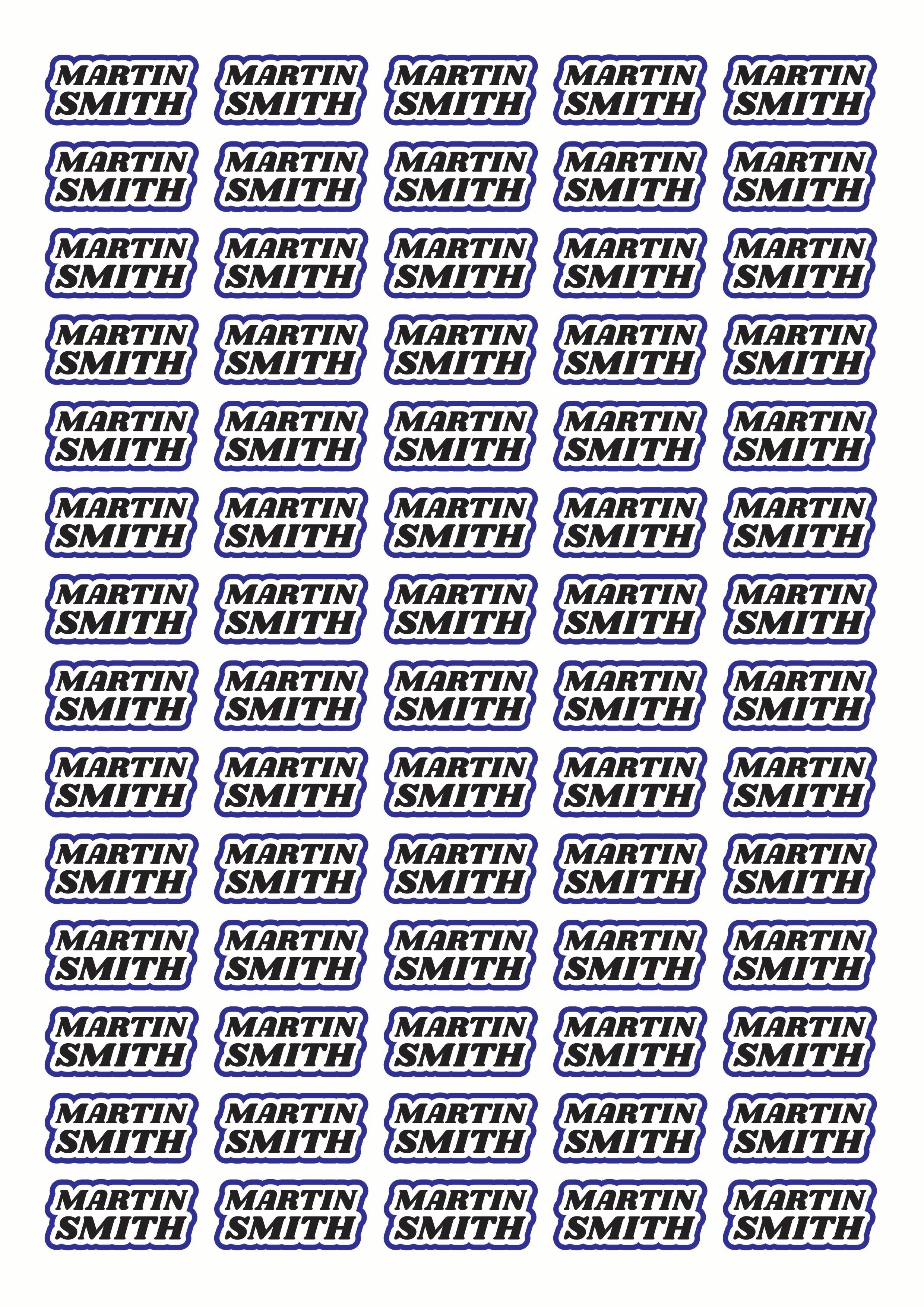 Race Name Stickers For 1/5th, 1/8th, 1/10th scale Radio Controlled Vehicle A4,A5 Available