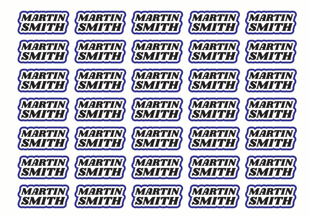 Race Name Stickers For 1/10th scale Radio Controlled Vehicle A4,A5 Available
