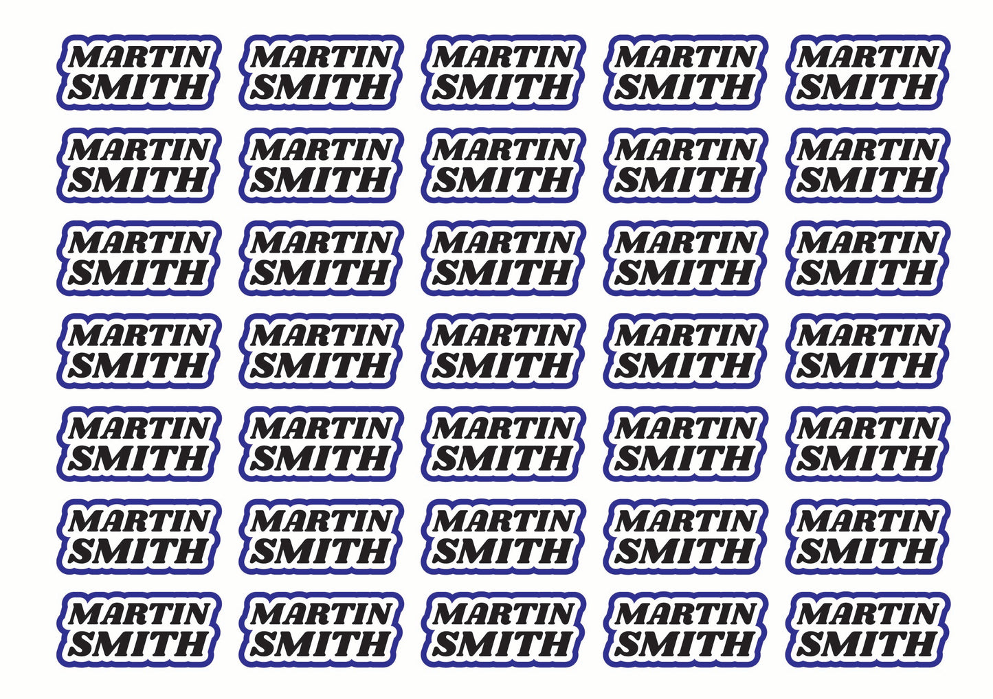 Race Name Stickers For 1/10th scale Radio Controlled Vehicle A4,A5 Available