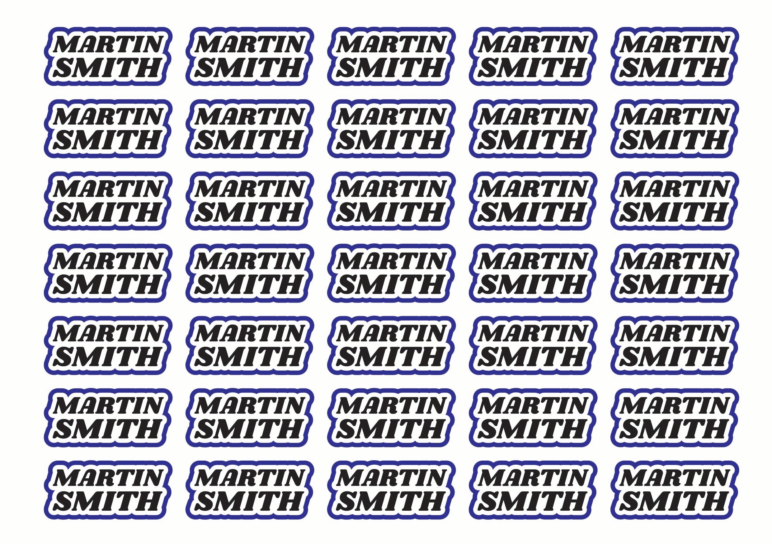 Race Name Stickers For 1/5th, 1/8th, 1/10th scale Radio Controlled Vehicle A4,A5 Available