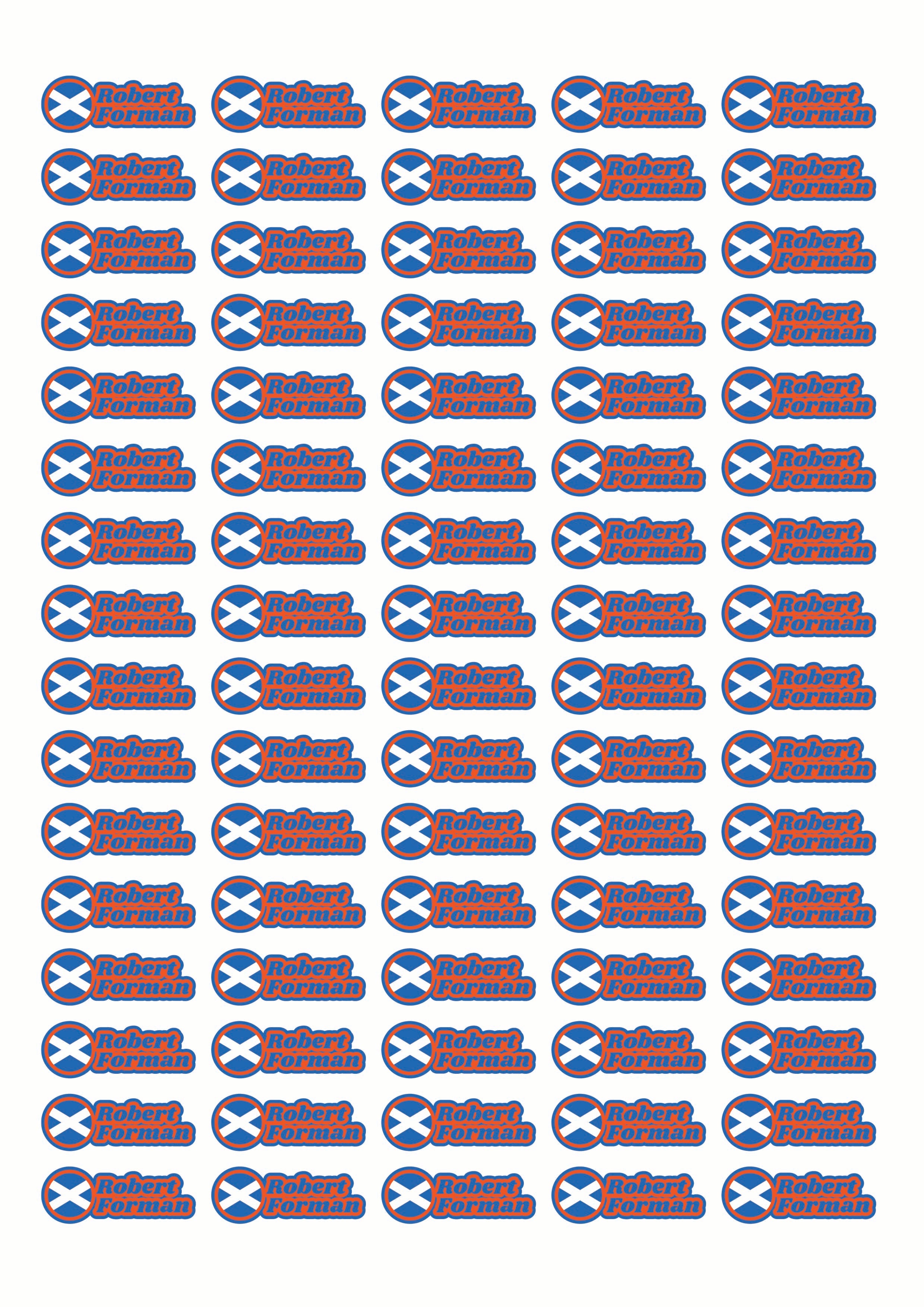 Race Name Stickers For 1/5th, 1/8th, 1/10th scale Radio Controlled Vehicle A4,A5 Available