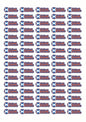 Round Flag Race Name Stickers For 1/10th scale Radio Controlled Vehicle A4,A5 Available