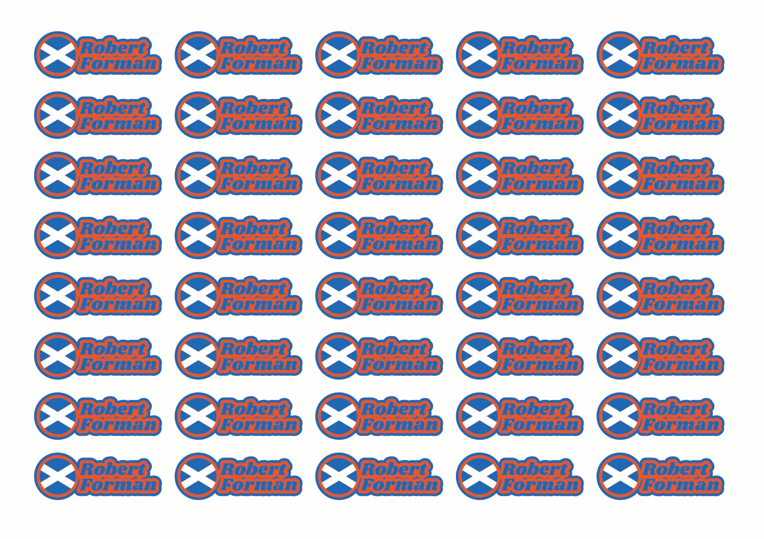 Race Name Stickers For 1/5th, 1/8th, 1/10th scale Radio Controlled Vehicle A4,A5 Available