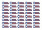 Round Flag Race Name Stickers For 1/10th scale Radio Controlled Vehicle A4,A5 Available