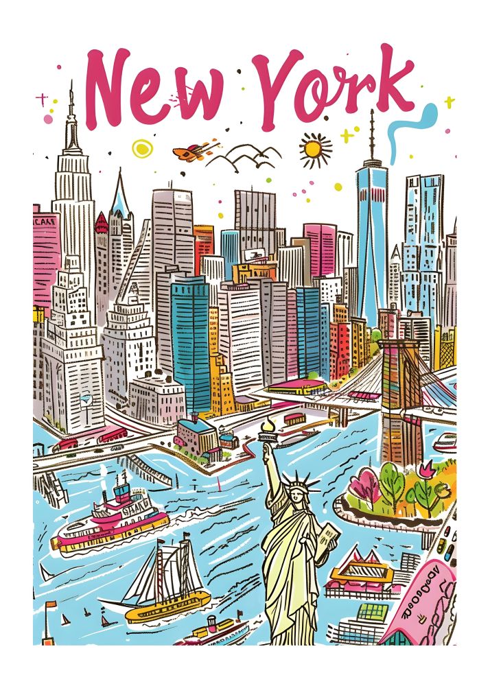 TT1 Trendy Travel Poster Printed | Premium Waterproof & Tear Resistant Full Colour Posters