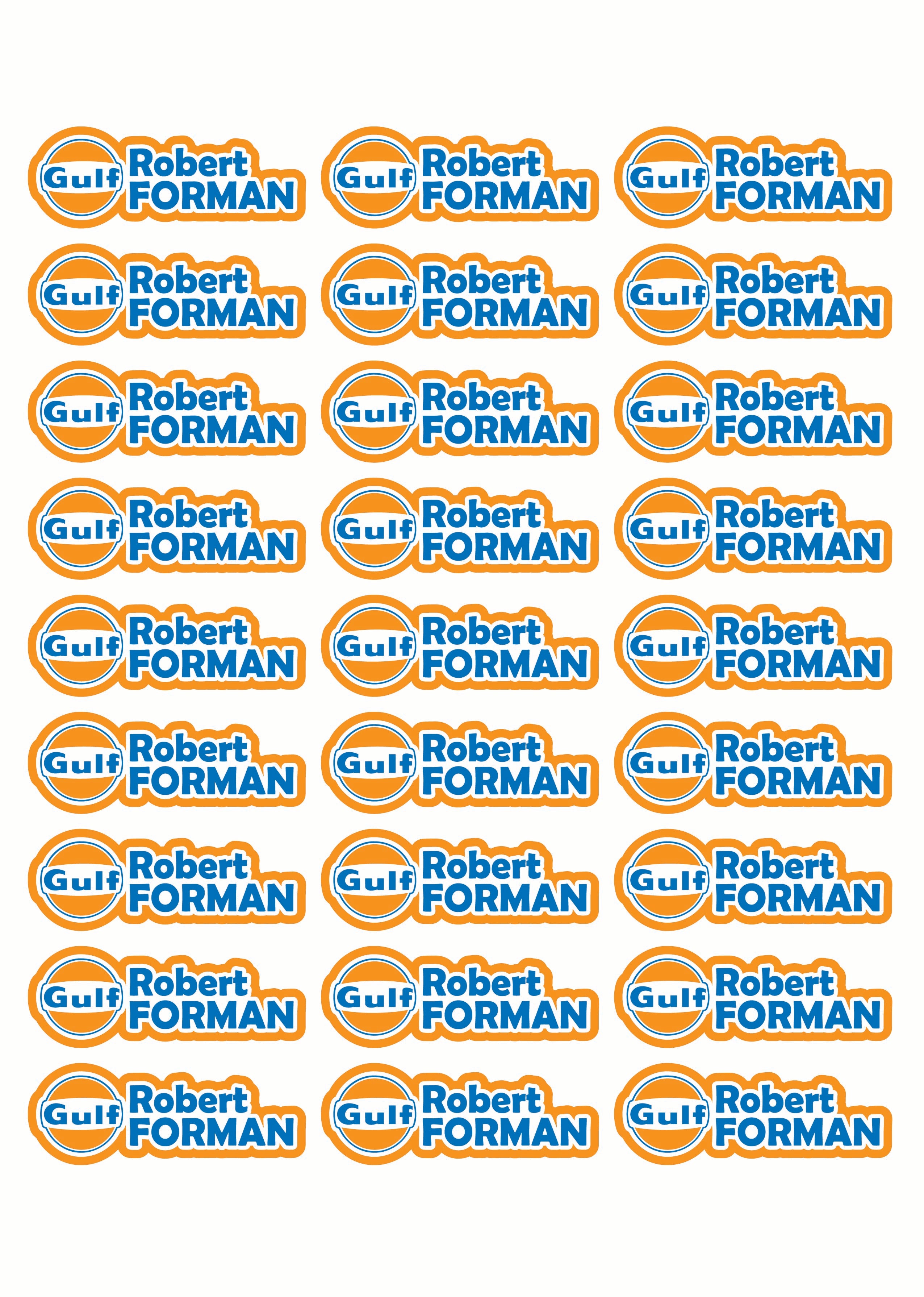 Race Name Stickers For 1/5th, 1/8th, 1/10th scale Radio Controlled Vehicle A4,A5 Available