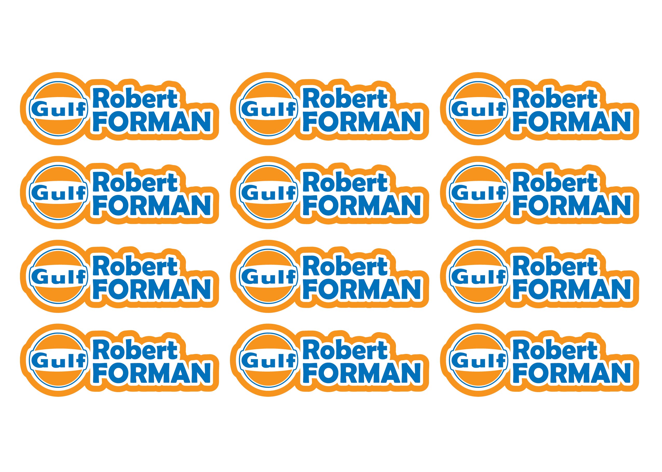 Race Name Stickers For 1/5th, 1/8th, 1/10th scale Radio Controlled Vehicle A4,A5 Available