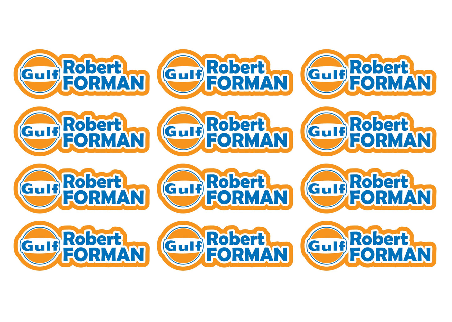 Race Name Stickers For 1/5th scale Radio Controlled Vehicle A4,A5 Available