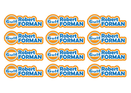 Race Name Stickers For 1/5th scale Radio Controlled Vehicle A4,A5 Available