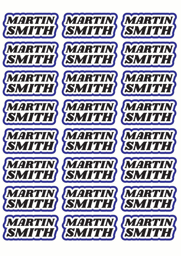Race Name Stickers For 1/5th scale Radio Controlled Vehicle A4,A5 Available