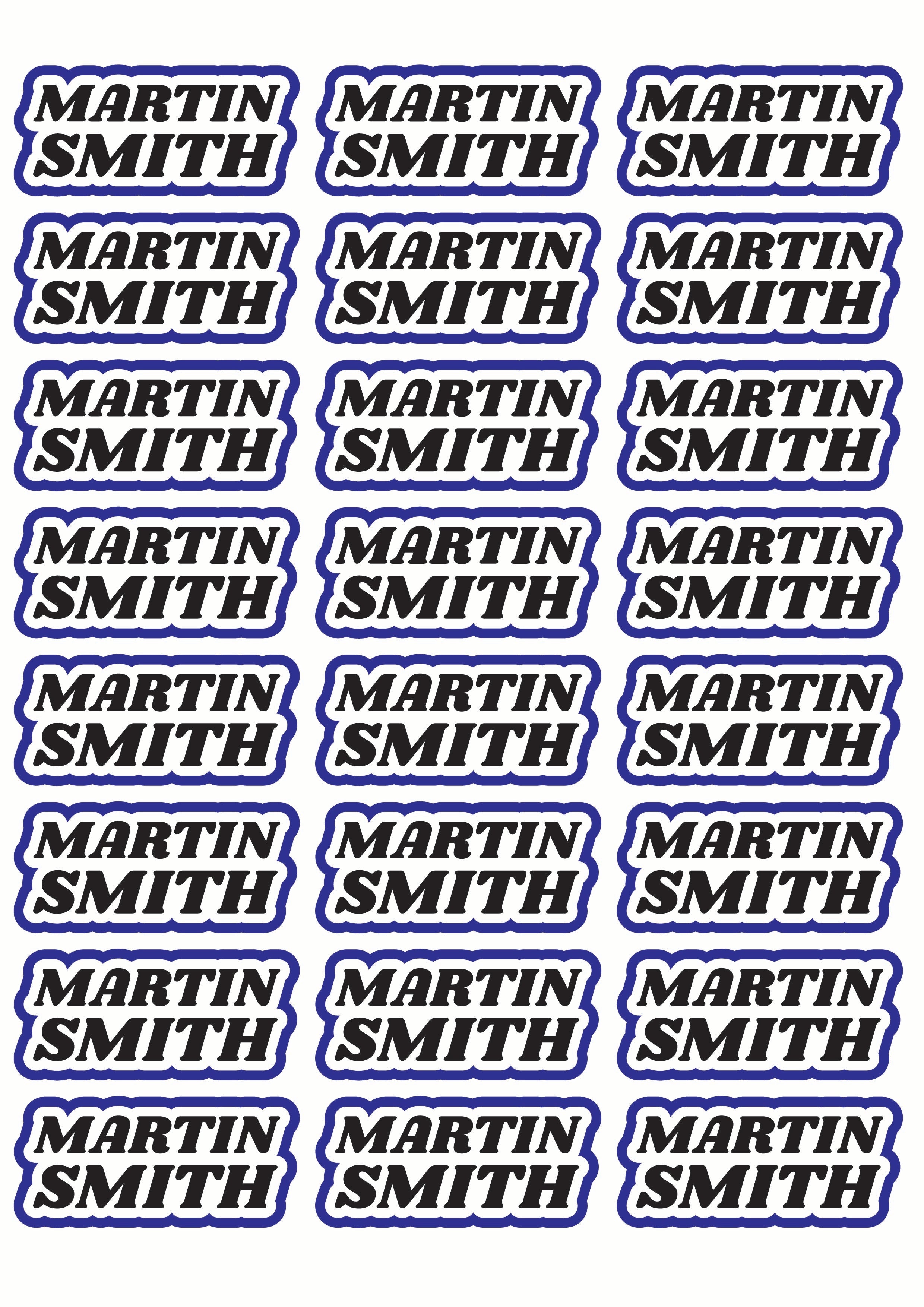 Race Name Stickers For 1/5th, 1/8th, 1/10th scale Radio Controlled Vehicle A4,A5 Available